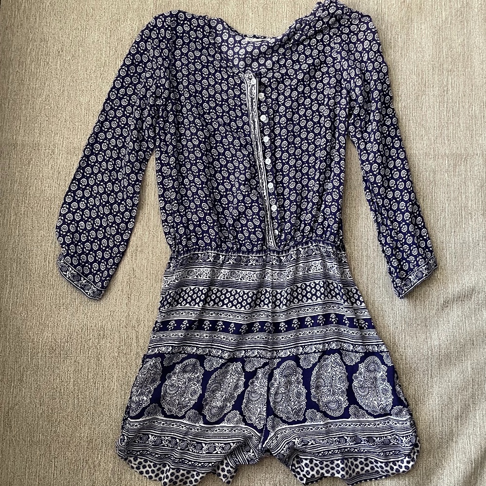 Gorgeous Print Romper w/ Detailing